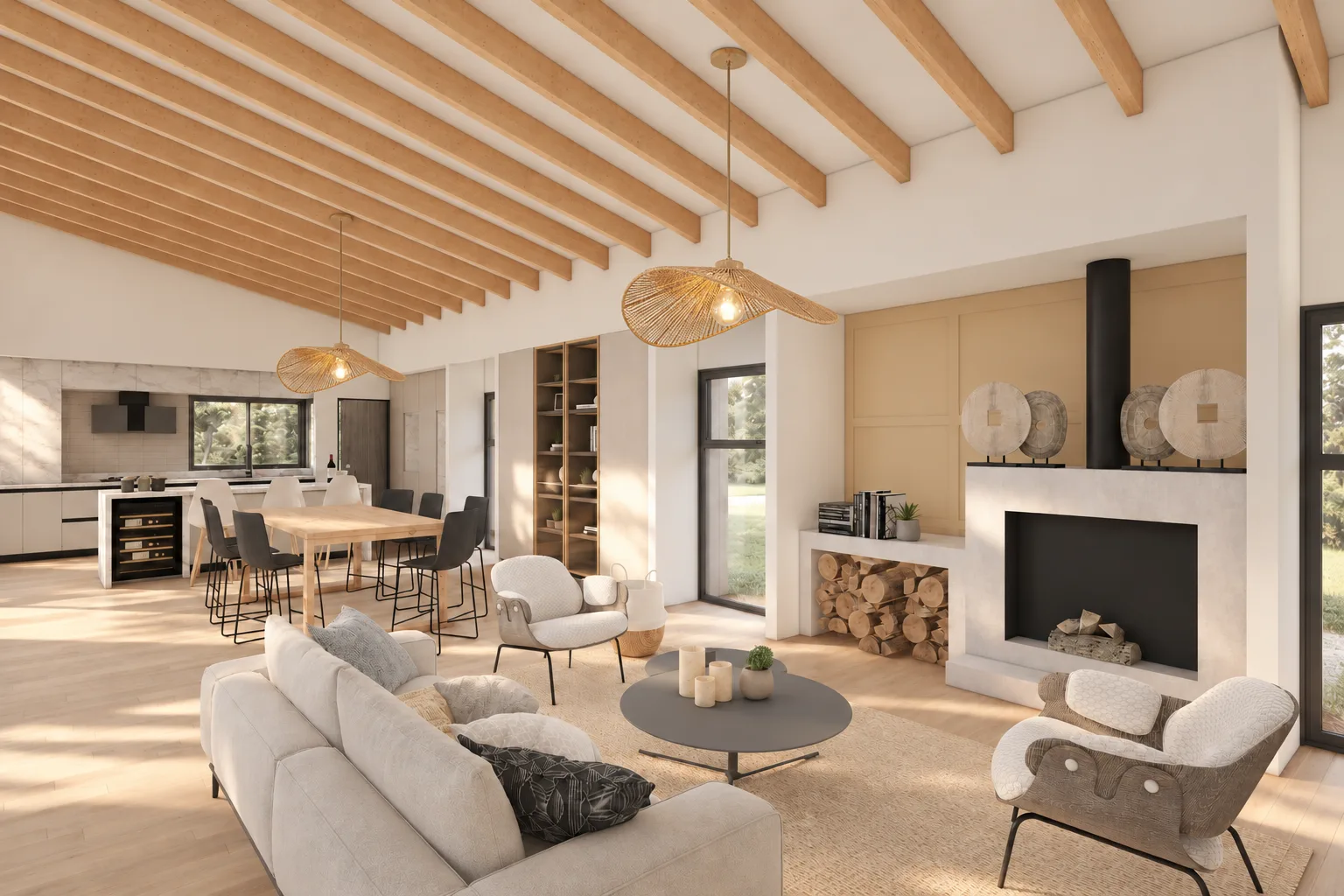 Plano de casa MODELO XL 203, 4 dormitorios, 2 baños, 160 metros m² - vista 9