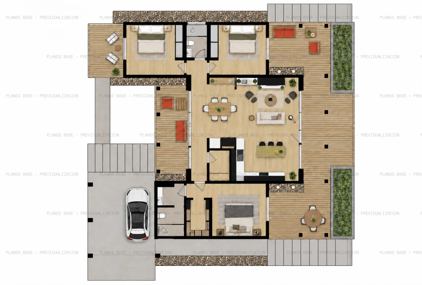 Plano de planta de MODELO XL 205