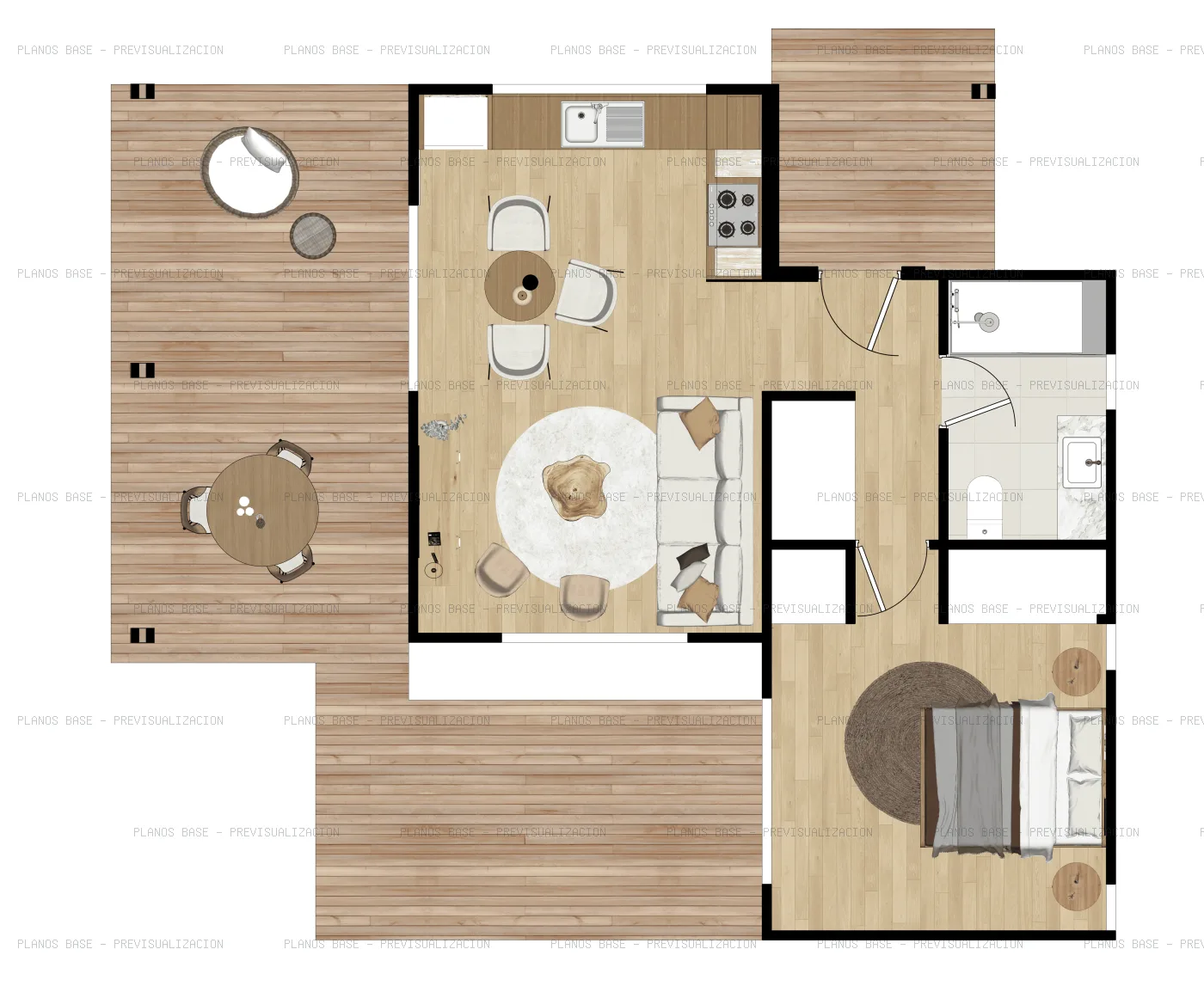 Plano de planta de MODELO CM 201