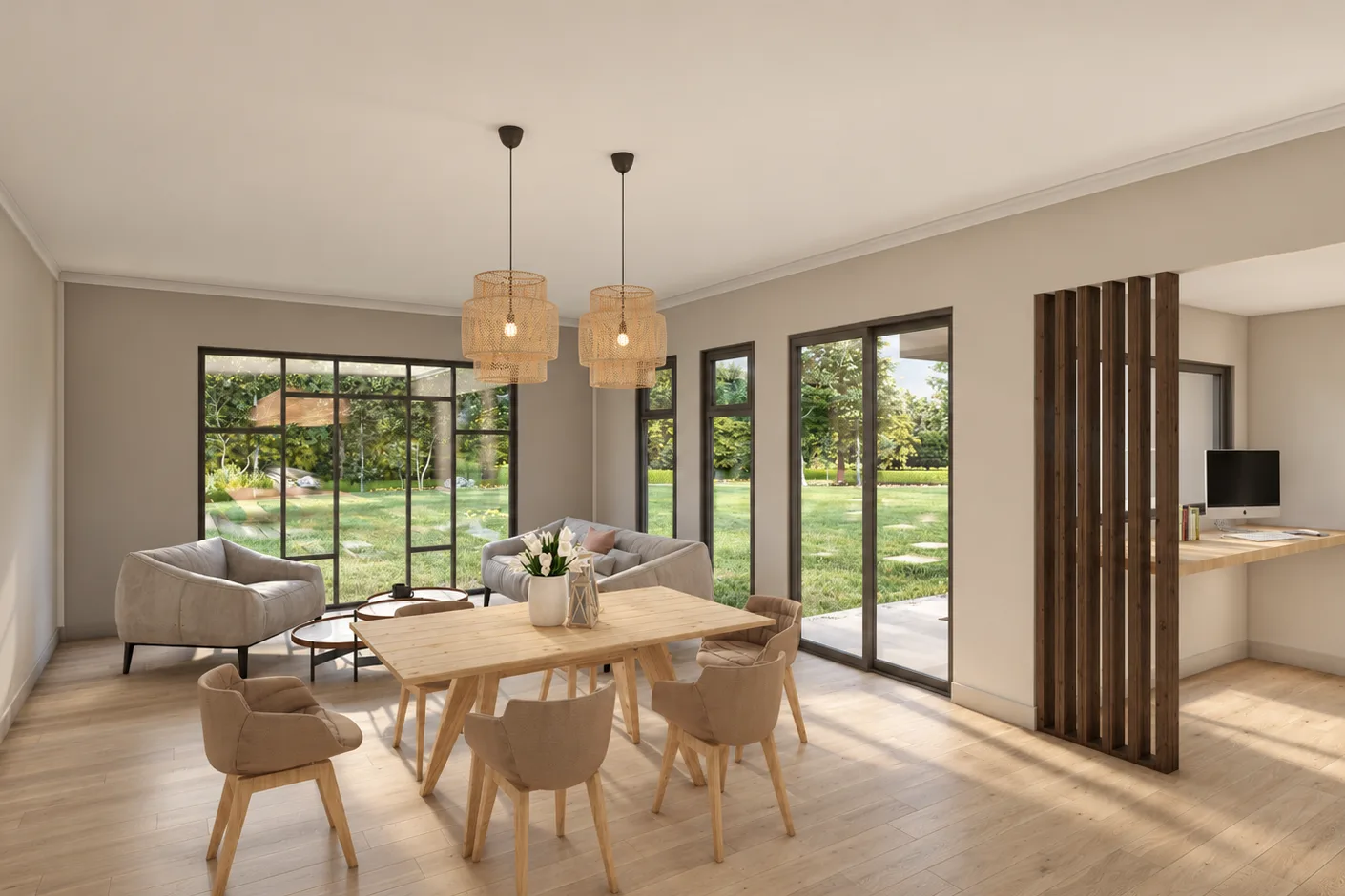 Plano de casa MODELO CG 201, 3 dormitorios, 2 baños, 130 metros m² - vista 5