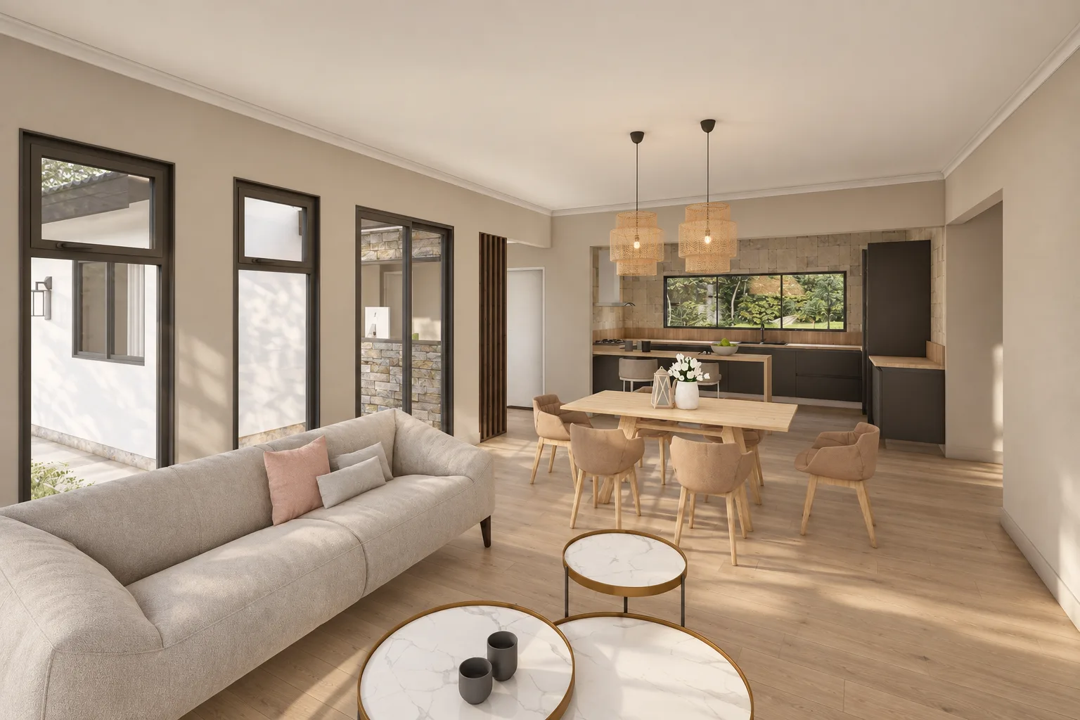 Plano de casa MODELO CG 201, 3 dormitorios, 2 baños, 130 metros m² - vista 6