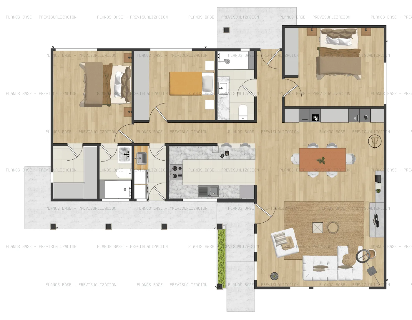 Plano de planta de MODELO CG 200