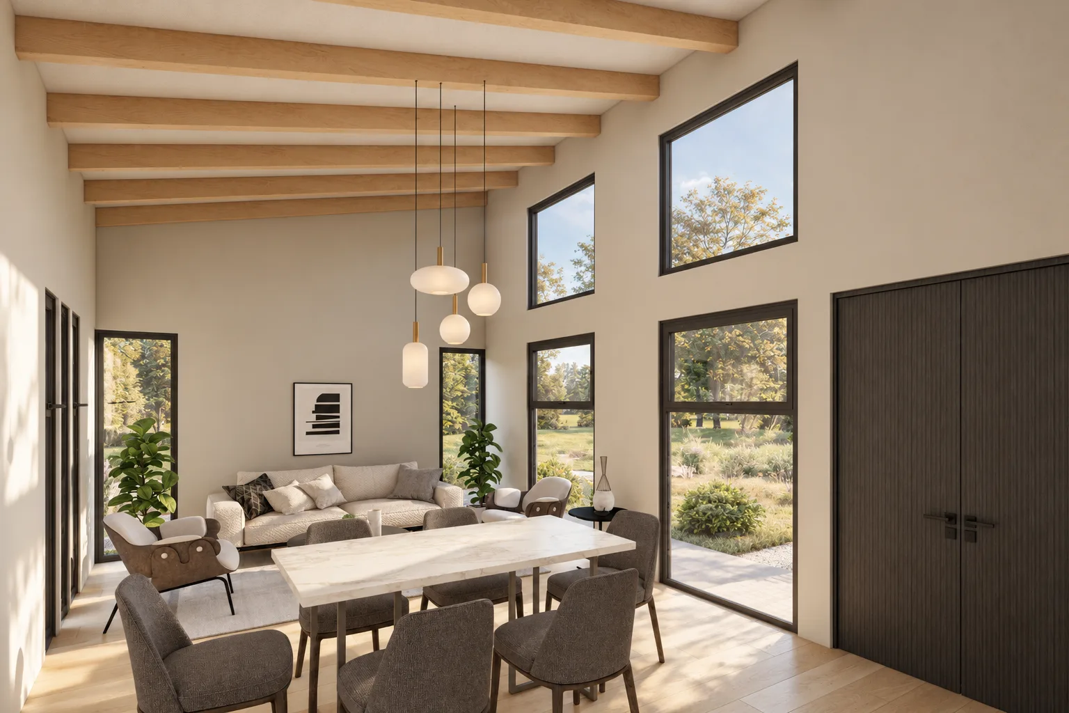 Plano de casa MODELO CM 203, 3 dormitorios, 2 baños, 90 metros m² - vista 7